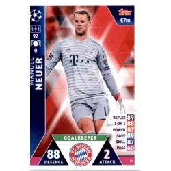 Manuel Neuer Bayern München 74 Match Attax Champions 2018-19