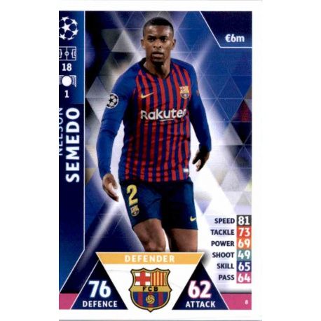 Nélson Semedo Barcelona 8 Match Attax Champions 2018-19