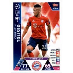 Corentin Tolisso Bayern München 82 Match Attax Champions 2018-19