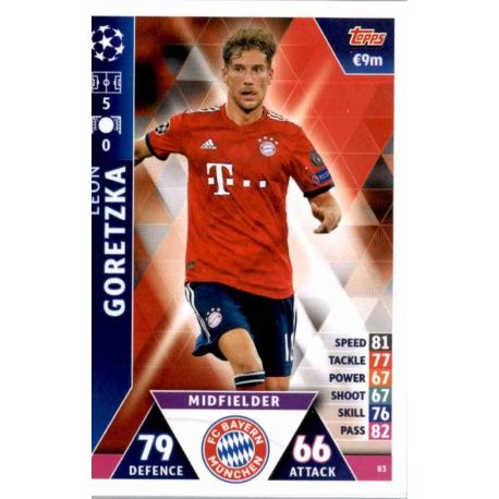 Leon Goretzka Bayern München 83 Match Attax Champions 2018-19