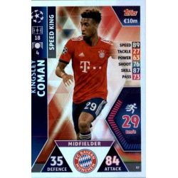 Kingsley Coman - Speed King Bayern München 87 Match Attax Champions 2018-19