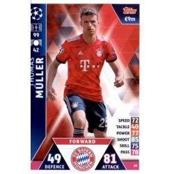 Thomas Müller Bayern München 89 Match Attax Champions 2018-19
