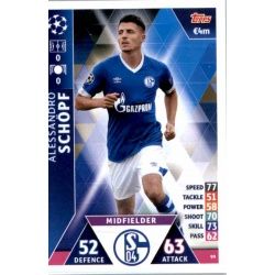 Alessandro Schöpf FC Schalke 04 99 Match Attax Champions 2018-19