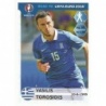 Sticker of Vasilis Torosidis Hellas Panini Road To Euro 2016 Stickers