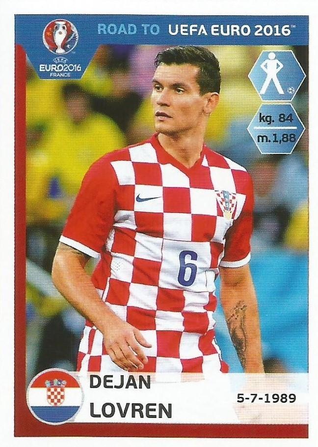 Sale Sticker of Dejan Lovren Hrvatska Road To Uefa Euro 2016