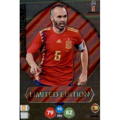 Andrés Iniesta - Spain - Limited Edition Adrenalyn XL World Cup 2018 