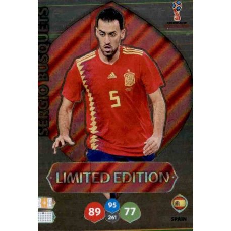 Sergio Busquets - Spain - Limited Edition Adrenalyn XL World Cup 2018 