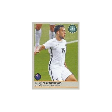 474 CLAYTON LEWIS  NEW ZELAND STICKER NEW ROAD TO RUSSIA 2018 PANINI N 
