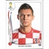 Sticker of Dejan Lovren Hrvatska Panini Fifa World Cup Brazil 2014