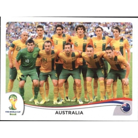 PANINI 166 Team Australia Australia FIFA World Cup 2014 Brasile 