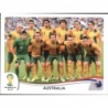 Cromo de Alineación Australia Fifa World Cup Brazil 2014 Panini