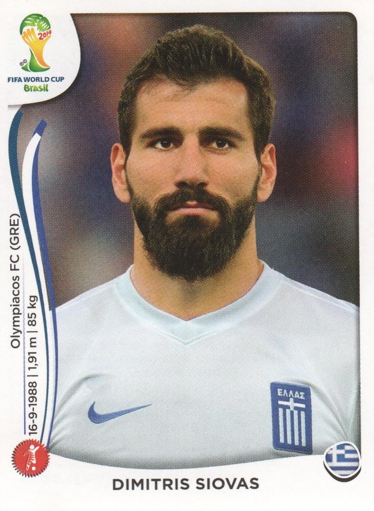 Offer Sticker Dimitris Siovas Hellas Panini Fifa World Cup Brazil 2014