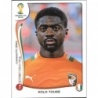 Venta Cromo de Kolo Toure Côte d'Ivoire Fifa World Cup Brazil 2014 Panini