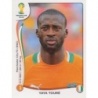 Venta Cromo de Yaya Toure Côte d'Ivoire Panini Fifa World Cup Brazil 2014