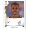 Sticker of André Ayew Ghana Panini Fifa World Cup Brazil 2014