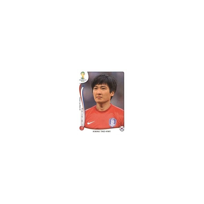 Panini 624 Kwak Tae-Hwi Korea Republic FIFA WM 2014 Brasilien 