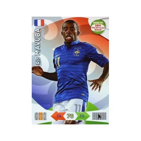 Panini Adrenalyn Road World Cup Brazil 93 Rio Mavuba Base Card 