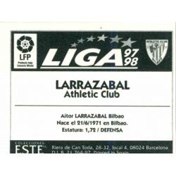 Larrazabal Athletic Bilbao Ediciones Este 1997-98
