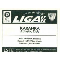 Karanka Athletic Bilbao Baja Ediciones Este 1997-98
