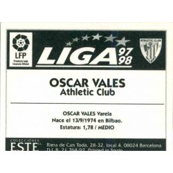Oscar Vales Athletic Bilbao Baja Ediciones Este 1997-98