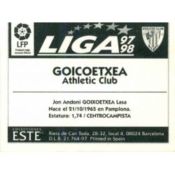 Goicoetxea Athletic Bilbao Ediciones Este 1997-98