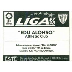 Edu Alonso Athletic Bilbao Baja Ediciones Este 1997-98