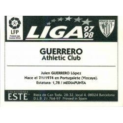 Guerrero Athletic Bilbao Ediciones Este 1997-98