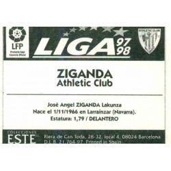 Ziganda Athletic Bilbao Ediciones Este 1997-98