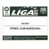 Emblem Barcelona Ediciones Este 1997-98