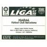 Nadal Barcelona Ediciones Este 1997-98