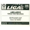 Abelardo Barcelona Ediciones Este 1997-98