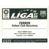 Ferrer Barcelona Ediciones Este 1997-98