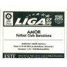 Amor Barcelona Ediciones Este 1997-98