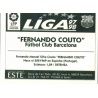 Fernando Couto Barcelona Ediciones Este 1997-98