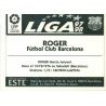 Roger Barcelona Ediciones Este 1997-98