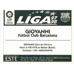 Giovanni Barcelona Ediciones Este 1997-98