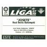 Josete Betis Ediciones Este 1997-98
