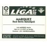 Marquez Betis Ediciones Este 1997-98