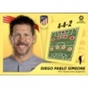 Sticker of Diego Pablo Simeone Entrenador Atlético Madrid Liga Este 2021 22 Panini