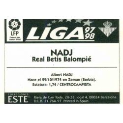 Nadj Betis Ediciones Este 1997-98