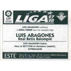 Luis Aragoneses Betis Coloca Ediciones Este 1997-98
