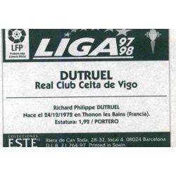 Dutruel Celta Vigo Ediciones Este 1997-98