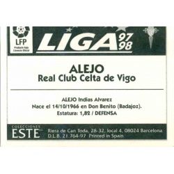 Alejo Celta Vigo Baja Ediciones Este 1997-98