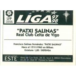 Patxi Salinas Celta Vigo Ediciones Este 1997-98
