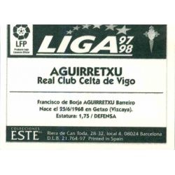 Aguirretxu Celta Vigo Ediciones Este 1997-98