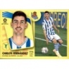 Cromo de Carlos Fernández Real Sociedad Cromos Liga Este 21-22