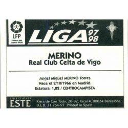 Merino Celta Vigo Baja Ediciones Este 1997-98