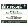 Bajcetic Celta Vigo Baja Ediciones Este 1997-98