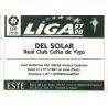 Del Solar Celta Vigo Ediciones Este 1997-98