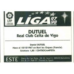 Dutuel Celta Vigo Ediciones Este 1997-98